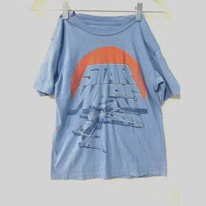 Star Wars Youth Small Graphic T Shirt Blue Disney Licensed Tee‎